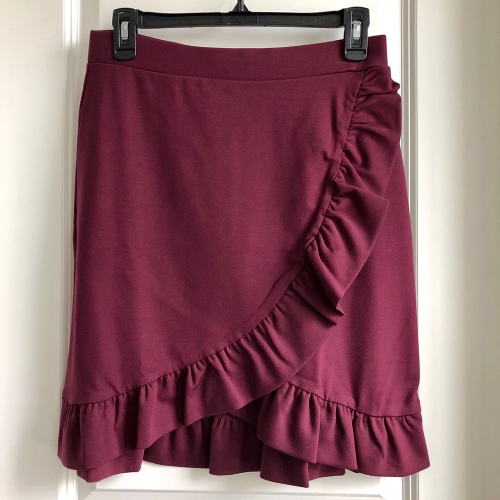 Loft Ruffled Skirt